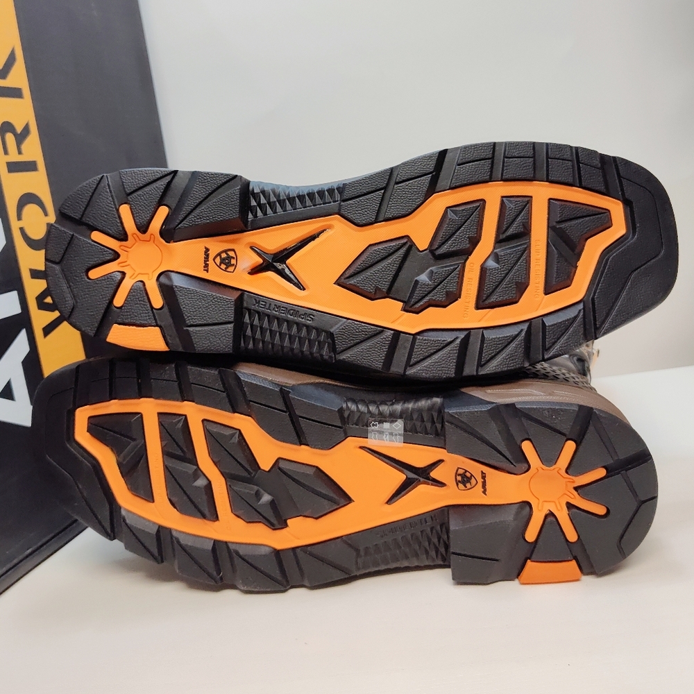 ARIAT Intrepid VentTek Comp Toe MEN'S Size 11.5 D Cocoa Brown/Orange 10020072 - Picture 6 of 15